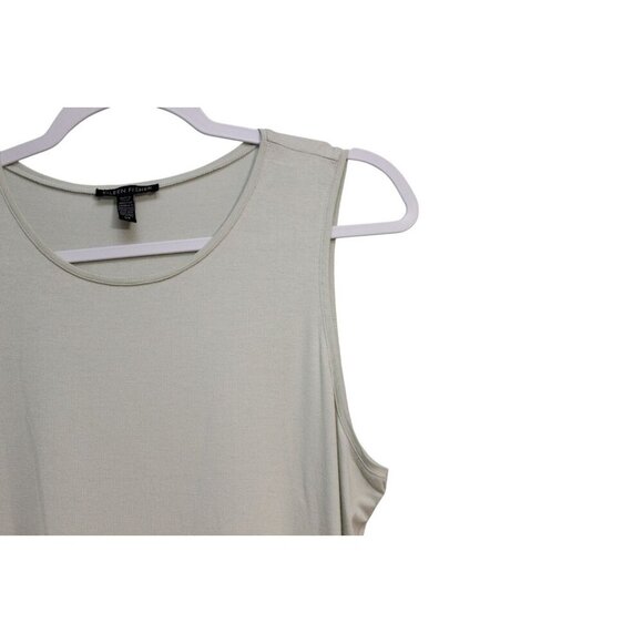 Eileen Fisher Tunic Top Small Stretch Sleeveless Relaxed Lagenlook Boho Minimal - Picture 5 of 10